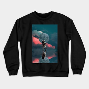 Astronaut on the moon Crewneck Sweatshirt